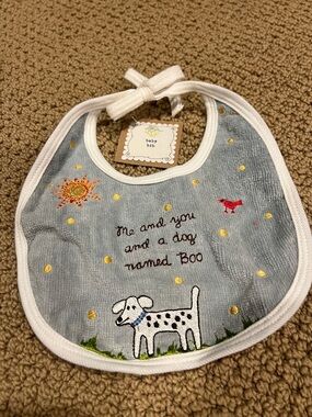 Natural Life unisex embroidered baby bib